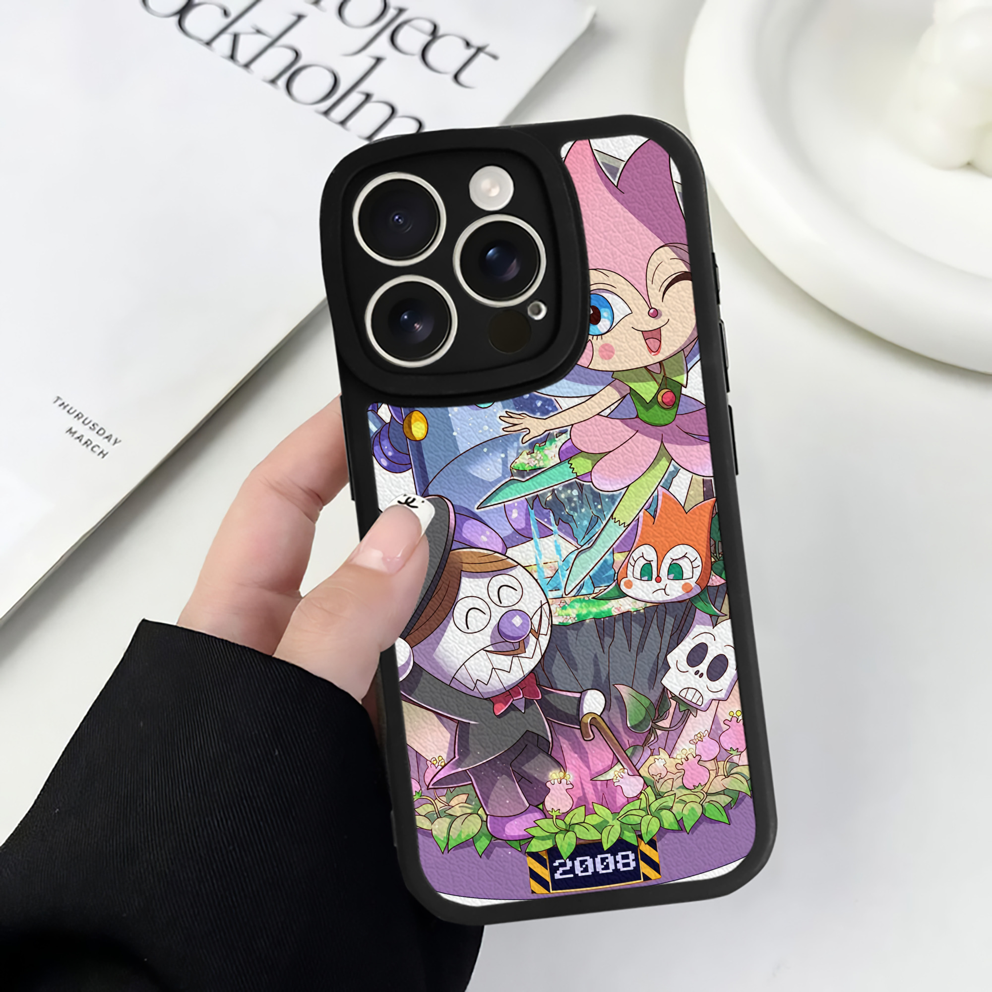 （画像用） アンパンマン Anpanman 【iPhone 16シリーズ対応】シリコンスマホケース（レザー調） 材質：シリコン